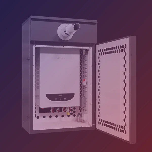 Установка газовых котлов наружного размещения