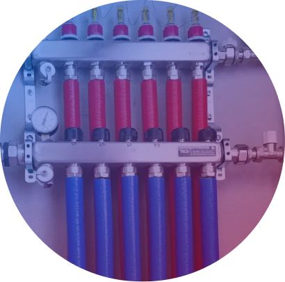 Монтаж коллекторов отопления