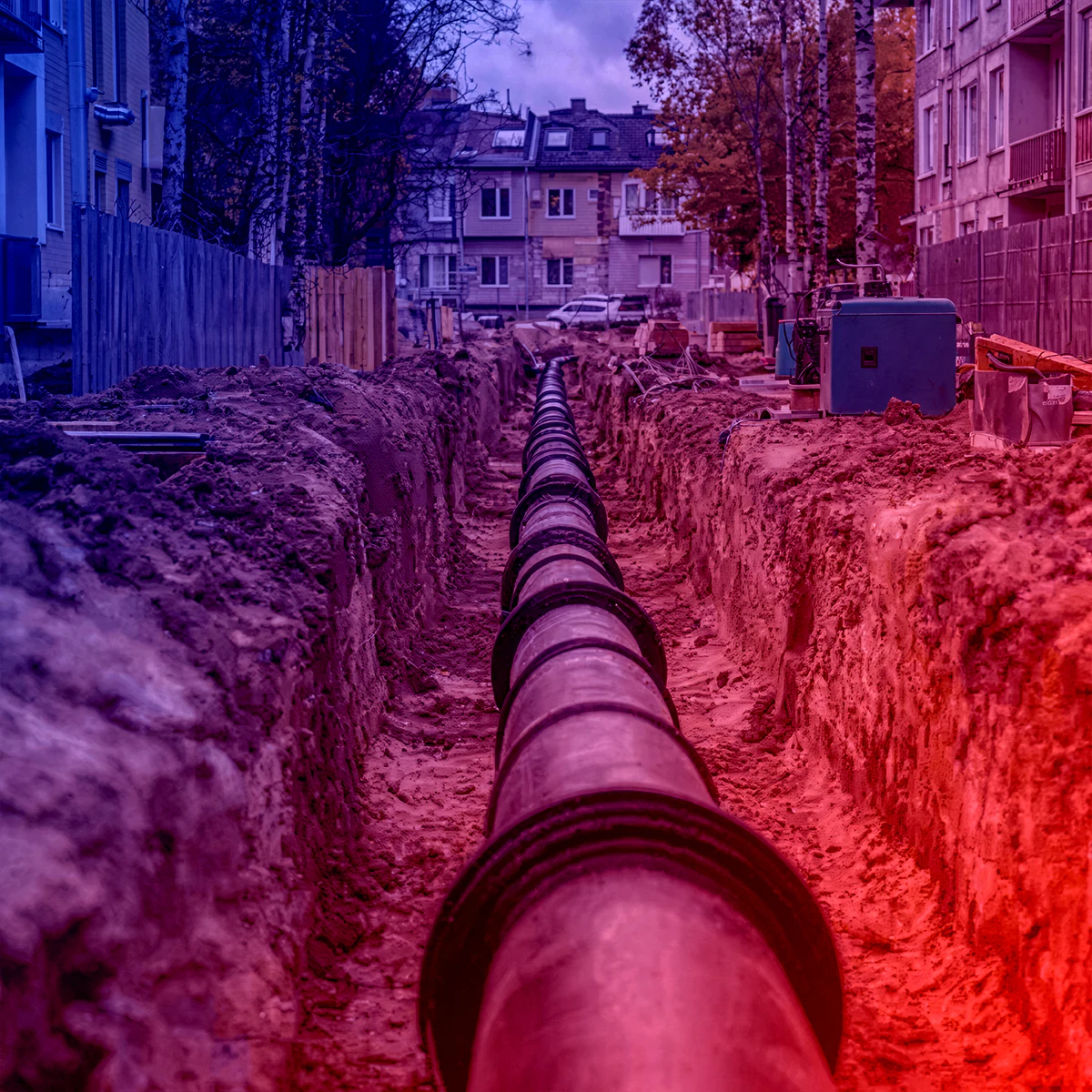 Монтаж теплотрассы